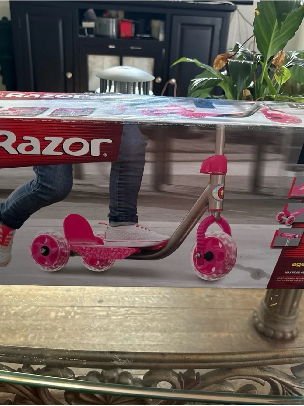 Razor Pink Three-Wheel Kids Scooter